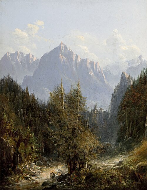 Road to the Morskie Oko Lake, 1850, Adam Gorczyński