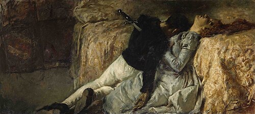Death of Paolo and Francesca, 1887, Gaetano Previati