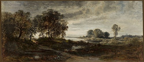Landscape of the Oder River, 1874, Adolf Dressler