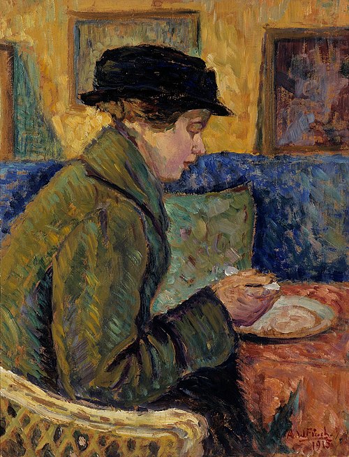 Woman in Profile, 1915, Willy Finch