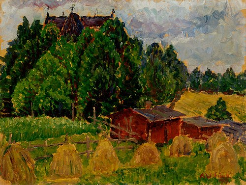 Landscape from Padasjoki, 1917, Willy Finch