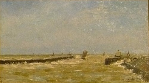 Harbor Entrance Ostend, 1884, Willy Finch