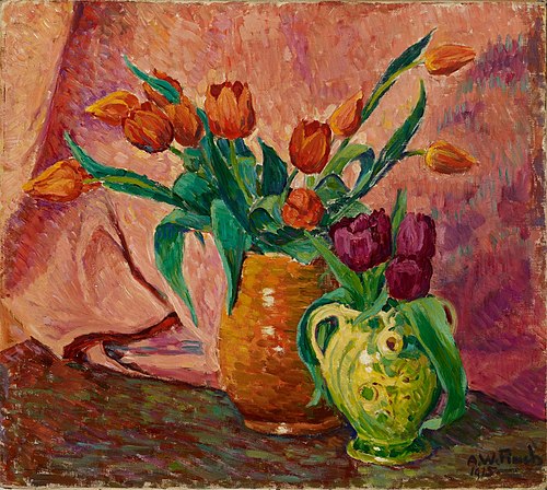 Two Vases with Tulips, 1915, Willy Finch