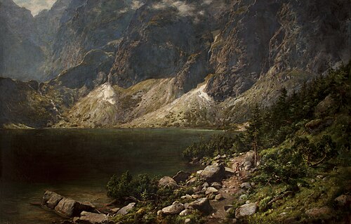 The Morskie Oko Lake, 1891, Aleksander Mroczkowski