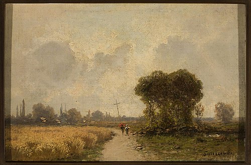 Landscape with a road, , Aleksander Swieszewski