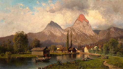 Pejzaż alpejski, 1879, Aleksander Swieszewski