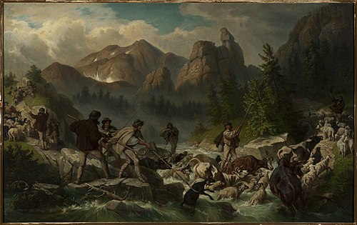 Motif from Kościeliska Valley, 1886, Alfred Schouppé