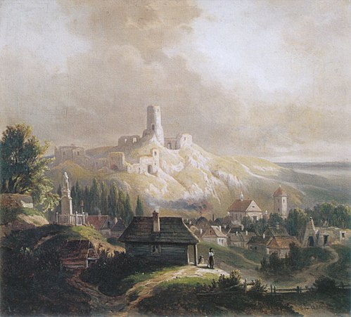 View of Iłża., 1880, Alfred Schouppé