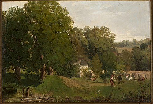 View from Kalwaria Zebrzydowska, 1872, Antoni Gramatyka