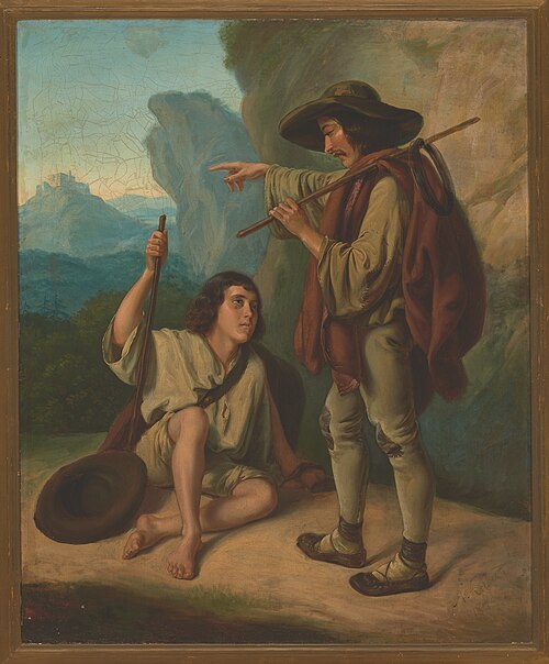Two Highlanders, 1840, Antoni Kolberg