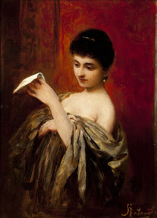 Lady with a Letter, , Apolinary Kotowicz