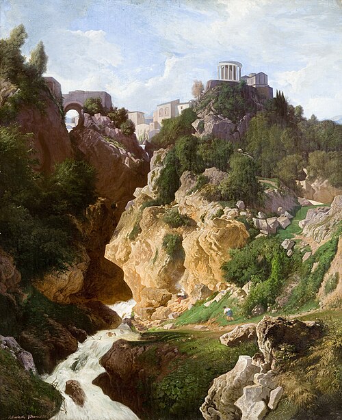 Temple of Vesta in Tivoli, 1858, Awit Szubert