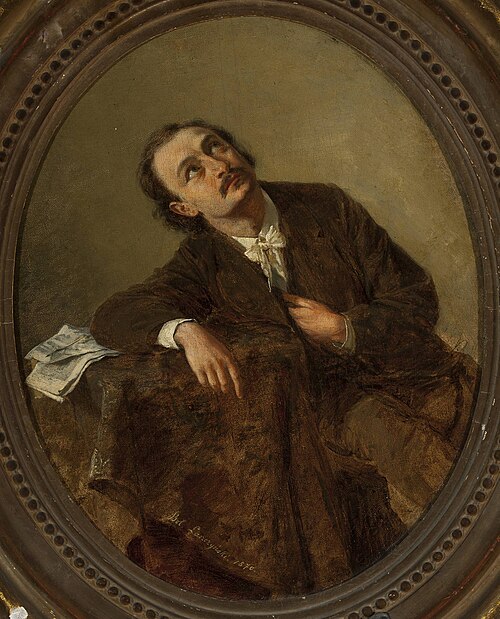 Portrait de musicien Michał Hertz., 1870, Boleslaw Laszczynski
