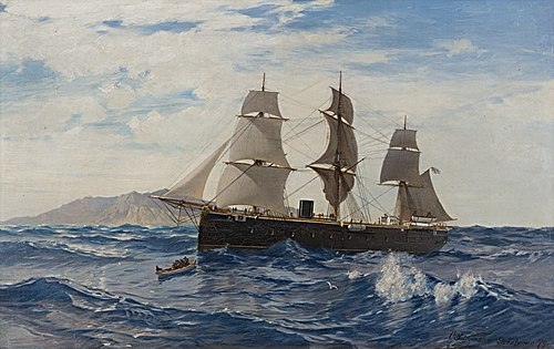 S.M.S "Prinz Adalbert". Weltreise Prinz Heinrich von Preußen, 1879, Carl Saltzmann