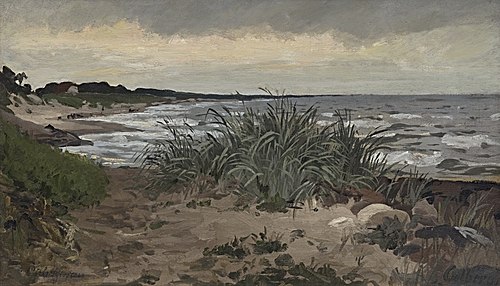 Colberg. Meeresbucht mit leichter Brandung, 1879, Carl Saltzmann
