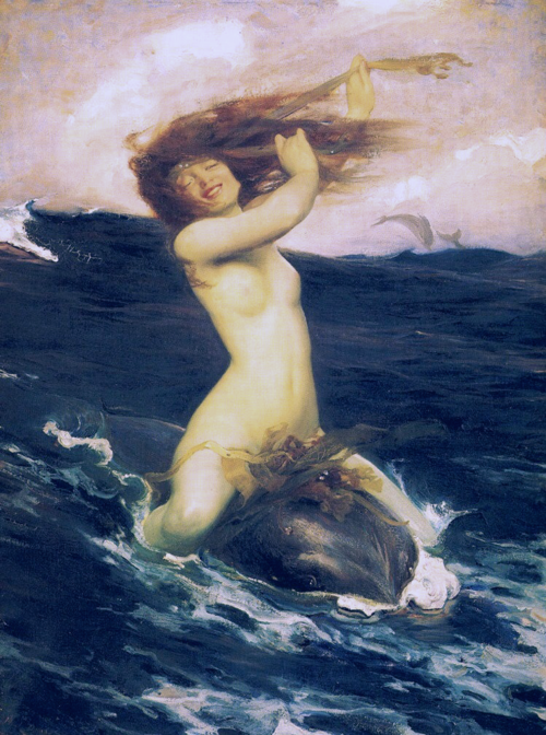 The foam sprite, 1897, Herbert Draper