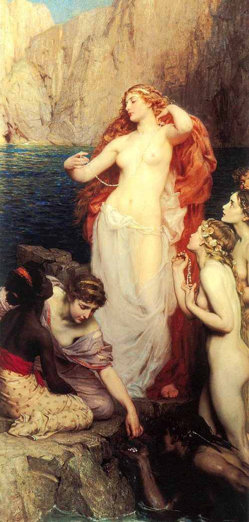 Les perles d'Aphrodite, 1907, Herbert Draper
