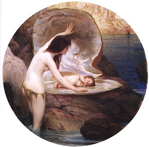 A Water Baby, 1895, Herbert Draper