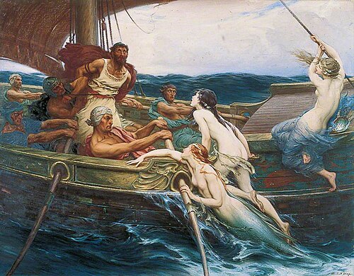 Ulysses and the Sirens, 1910, Herbert Draper