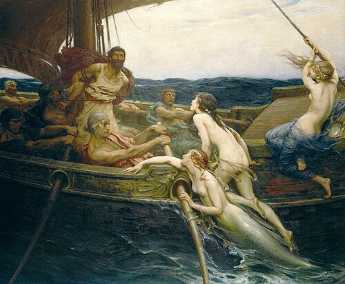 Ulysses and the Sirens, 1909, Herbert Draper