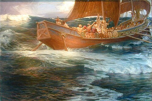 Wrath of the Sea God, 1900, Herbert Draper