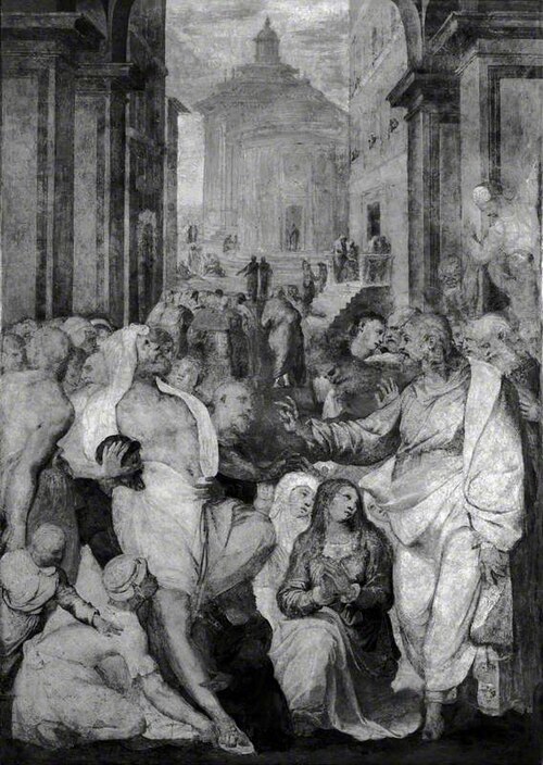 The Raising of Lazarus, 1539, Perin del Vaga