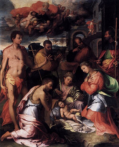 The Nativity, 1534, Perin del Vaga
