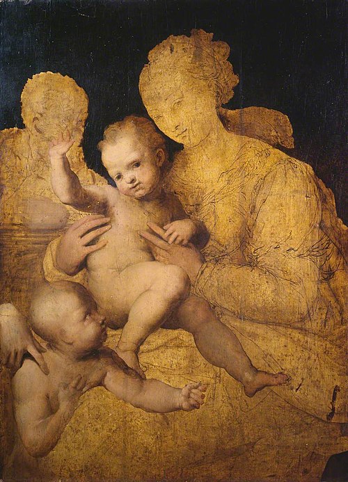 Holy Family with Saint John the Baptist, 1532, Perin del Vaga