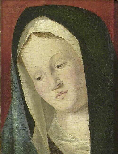 Head of the Virgin (fragment), , Marco Basaiti