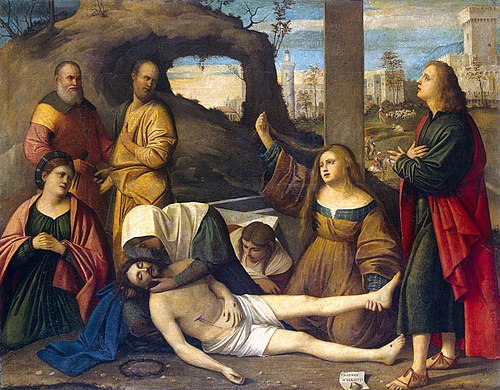 La lamentation sur le corps du Christ mort, 1527, Marco Basaiti
