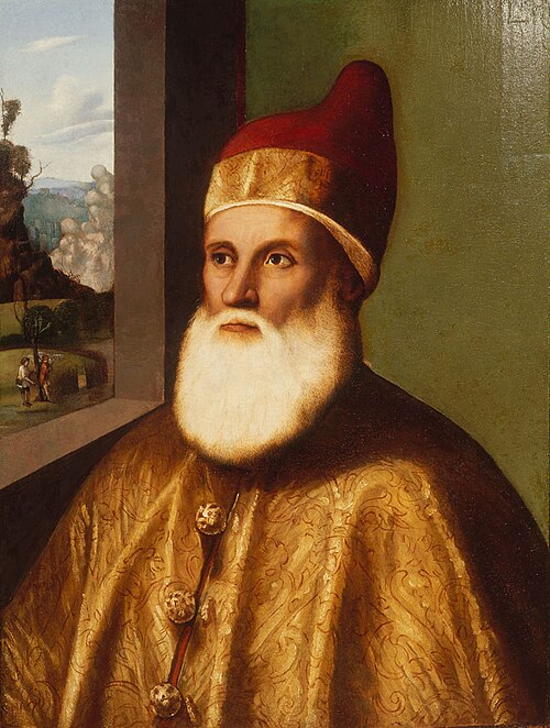 Portrait of Doge Agostino Barbarigo, 1518, Marco Basaiti