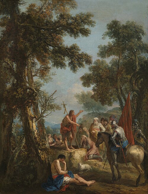 John the Baptist Preaching, 1740, Francesco Zuccarelli