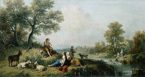 Pastoral Scene with Goatherds, 1750, Francesco Zuccarelli