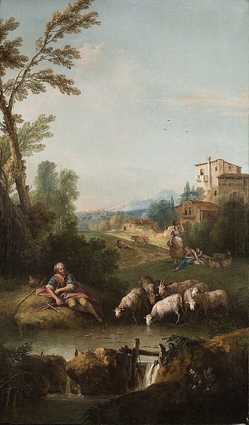 Landscape with Jacob Watering Laban's flock, 1743, Francesco Zuccarelli