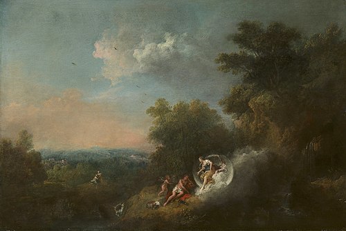 Landscape with Diana appearing to Endymion, 1742, Francesco Zuccarelli