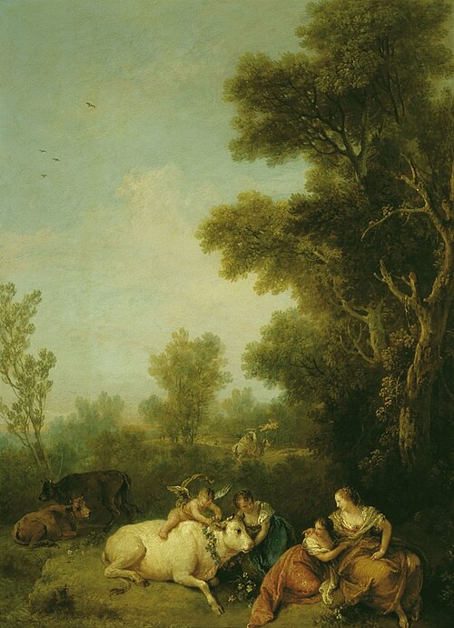 Landscape with Europa and the Bull, 1740, Francesco Zuccarelli
