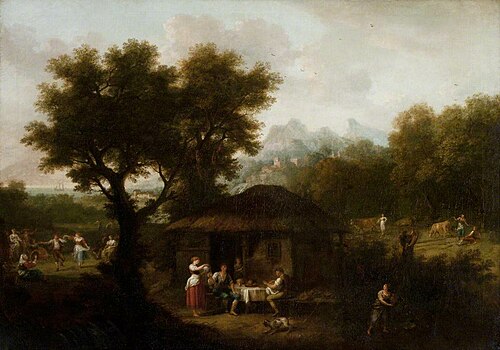 Landscape with Pastoral Figures and Animals (from Milton's 'L'Allegro' [1645]), 1762, Francesco Zuccarelli