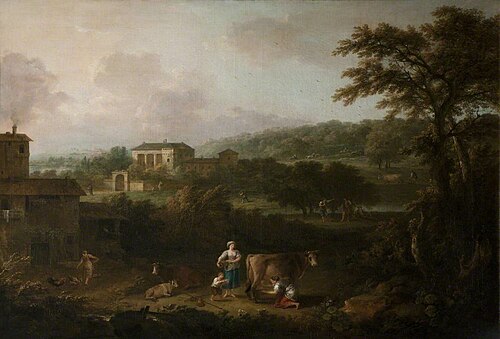 Landscape with Pastoral Figures and Animals (from Milton's 'L'Allegro' [1645]), 1762, Francesco Zuccarelli