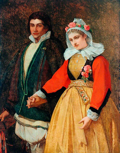 Double Portrait, the Betrothed, 1870, Jean-François Portaels