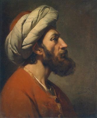 Head of an oriental man, 1842, Jean-François Portaels