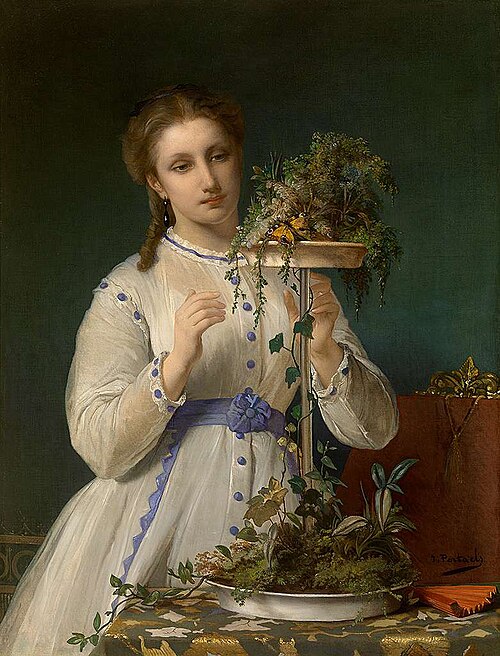 The yellow butterfly, 1850, Jean-François Portaels