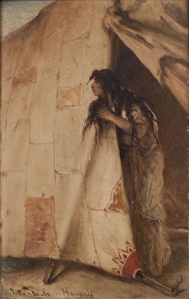 Young woman under a tent, 1850, Jean-François Portaels