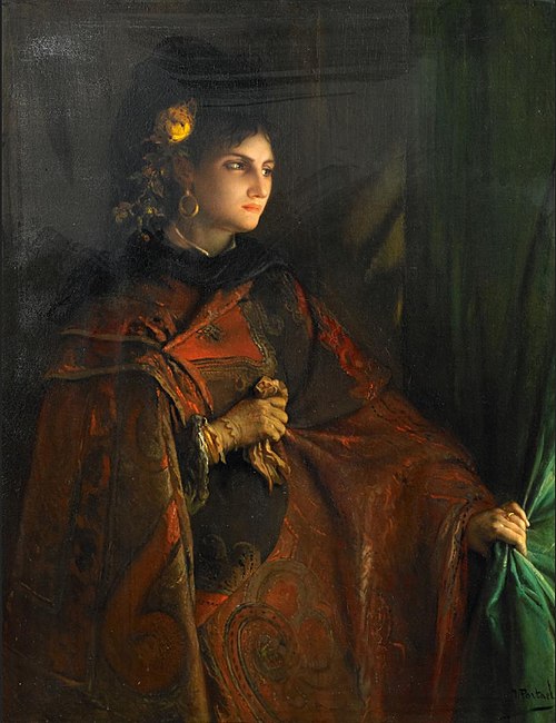 Jealous woman, 1850, Jean-François Portaels