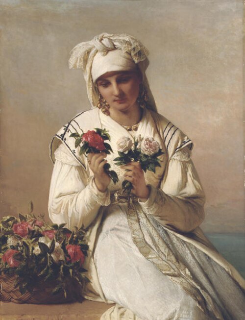 Choosing the rose, 1864, Jean-François Portaels