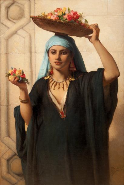 Flower girl in Cairo, 1870, Jean-François Portaels