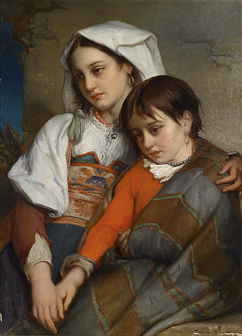 Sisters, 1860, Jean-François Portaels