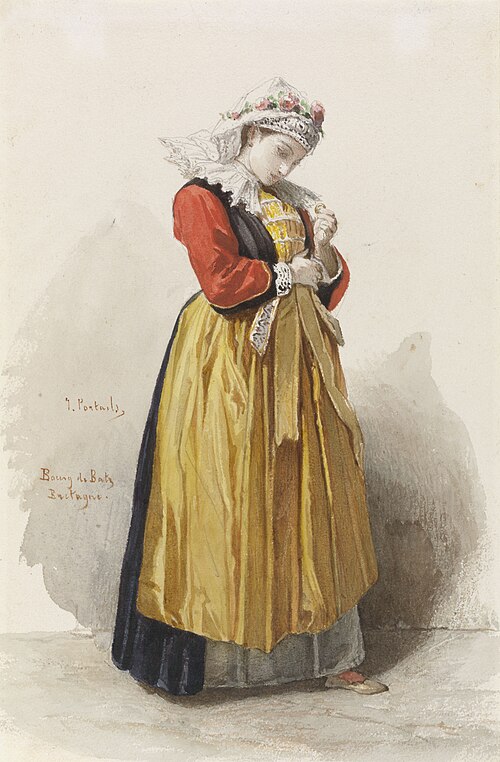 Breton bride, 1870, Jean-François Portaels