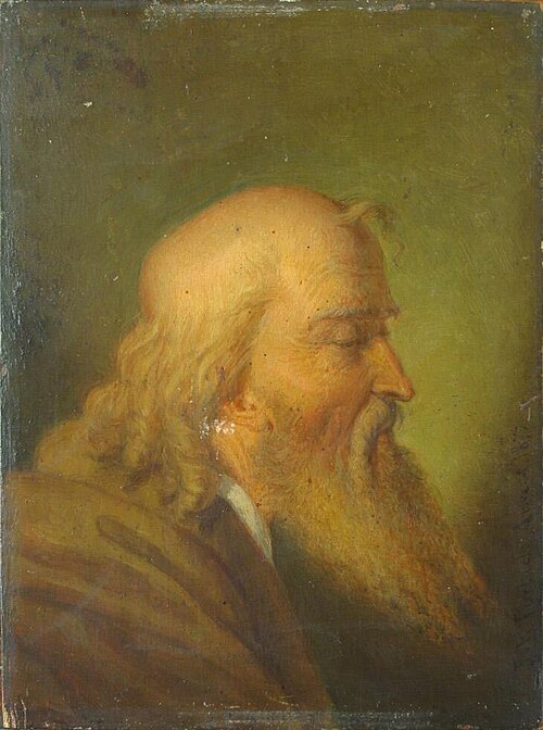 Study of an old man's head, 1872, Jean-François Portaels