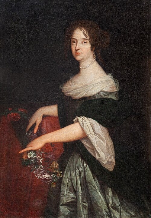 Portrait of Maria Anna Wielopolska., 1675, Claude Callot