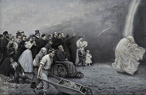 Pochód śmierci po drodze życia, 1898, Czesław Tański